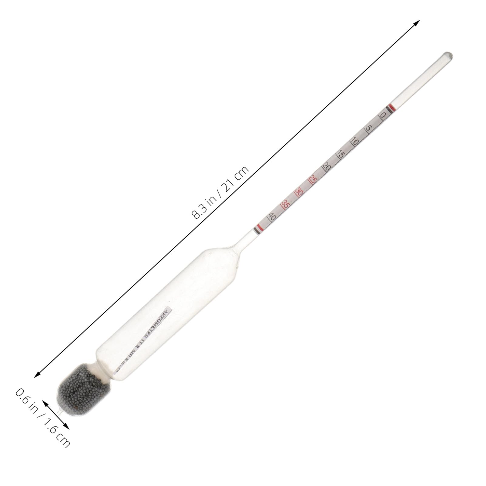 Mikikit 2pcs High Precision Milk and Goat Milk Hydrometer Accurate Density Meter for Dairy Testing Lab Testing Instrument for Milk