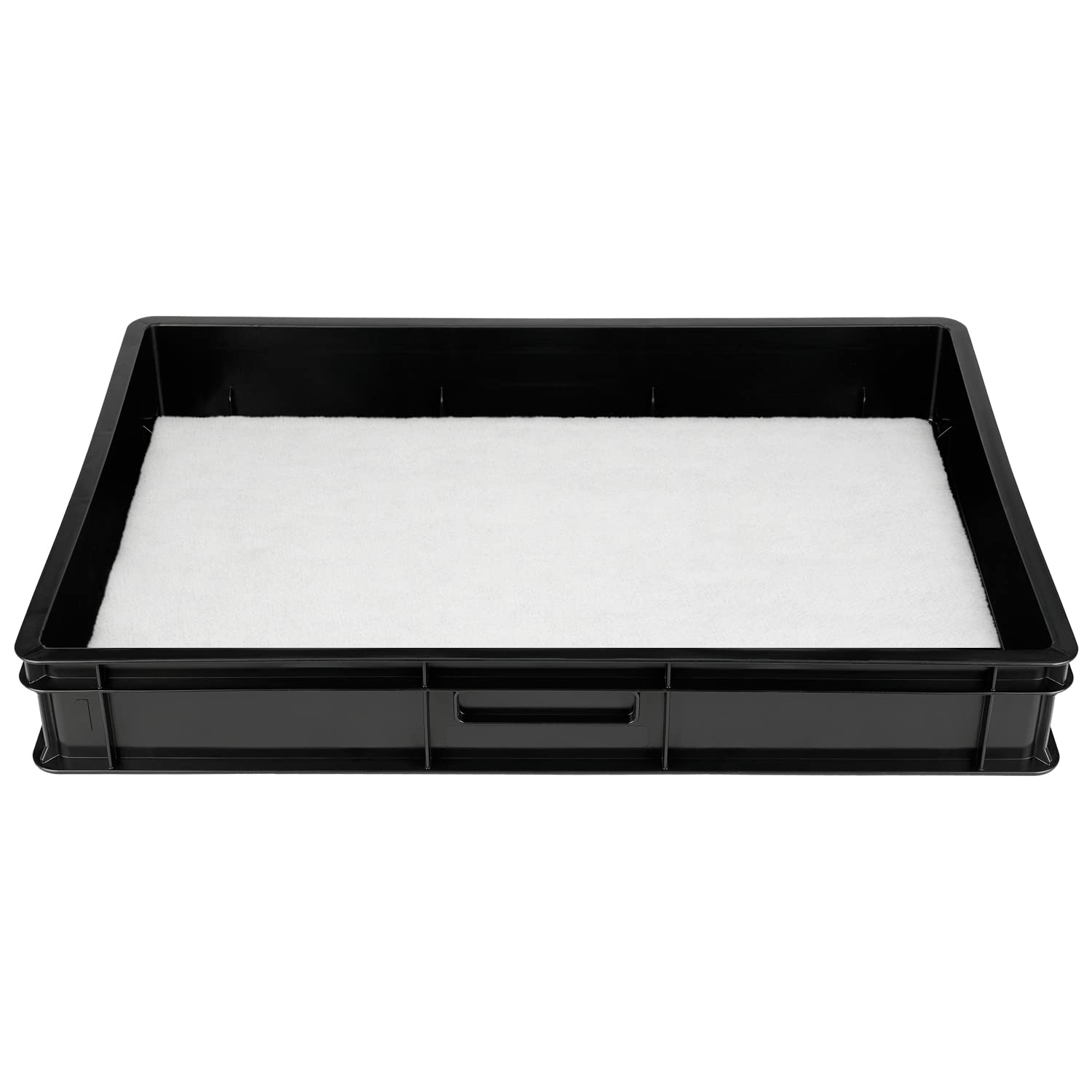 GREEN24 Anzucht System GW-320 bestehend aus Profi Wasserwanne GW657, passender Kapillarmatte (Wasseraufnahme 3L je qm) und Topfplatte mit 320 Töpfen (26,5x21,5mm, 51mm hoch) im Euromaß (600 x 400mm)