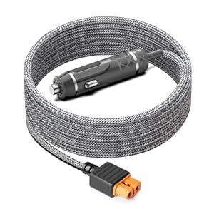 KFD XT60i KFZ Ladekabel Ladegerät für DJI Power 1000 Tragbare Powerstation, EF ECOFLOW DELTA 2 Max DELTA 3 Plus RIVER 2 MAX Car Charging Cable Anker SOLIX C300 1000 DC 12V/24V Auto Netzteil 16AWG 1,5M