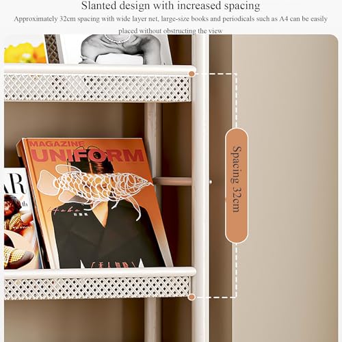 Organizador de estantería de hierro forjado resistente para decoración y libros 3