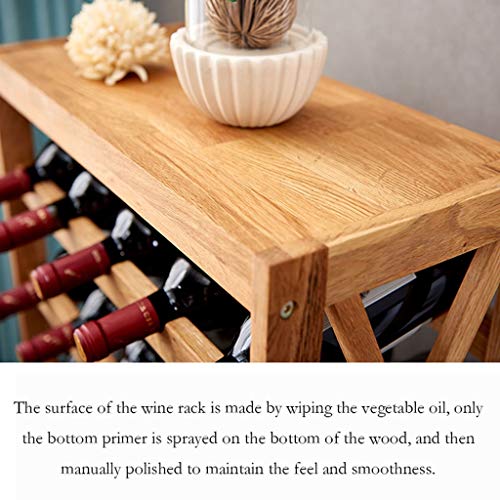 Soporte para botellas de vino de madera para mesa miniatura 4