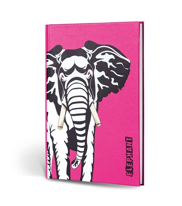 Le Color Hayvan Figürlü Dokulu Defter Çizgili Fil