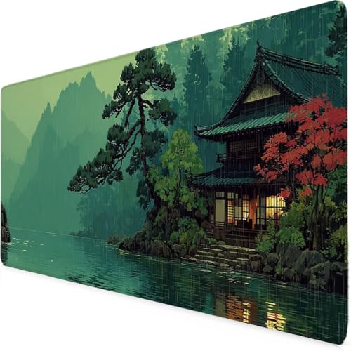 Tapis de souris montagne XXL 800x400mm idée cadeau bureau