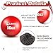 Libima 20 Pcs Weighted Training Baseballs and Softballs Practice Heavy Balls for Trainer Baseball Training Balls for Pitching Hitting Improve Power Equipment, Red