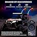 Ehaho 6FT Whip Lights for UTV ATV with Spring Base, Tripled Brighter Led Whip Light 3 Flags, Spiral Chasing Lighted Antenna Whip with APP & Remote Control for RZR SXS Can-Am