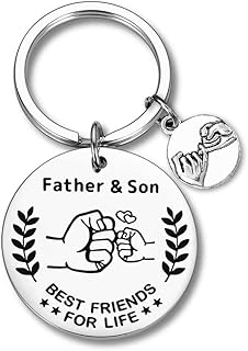 Father Son Gifts from Dad Daddy Birthday Gifts for Dad Gifts from Son Birthday Gifts for Dad Fathers Day Gift Father Son Keychain for Father