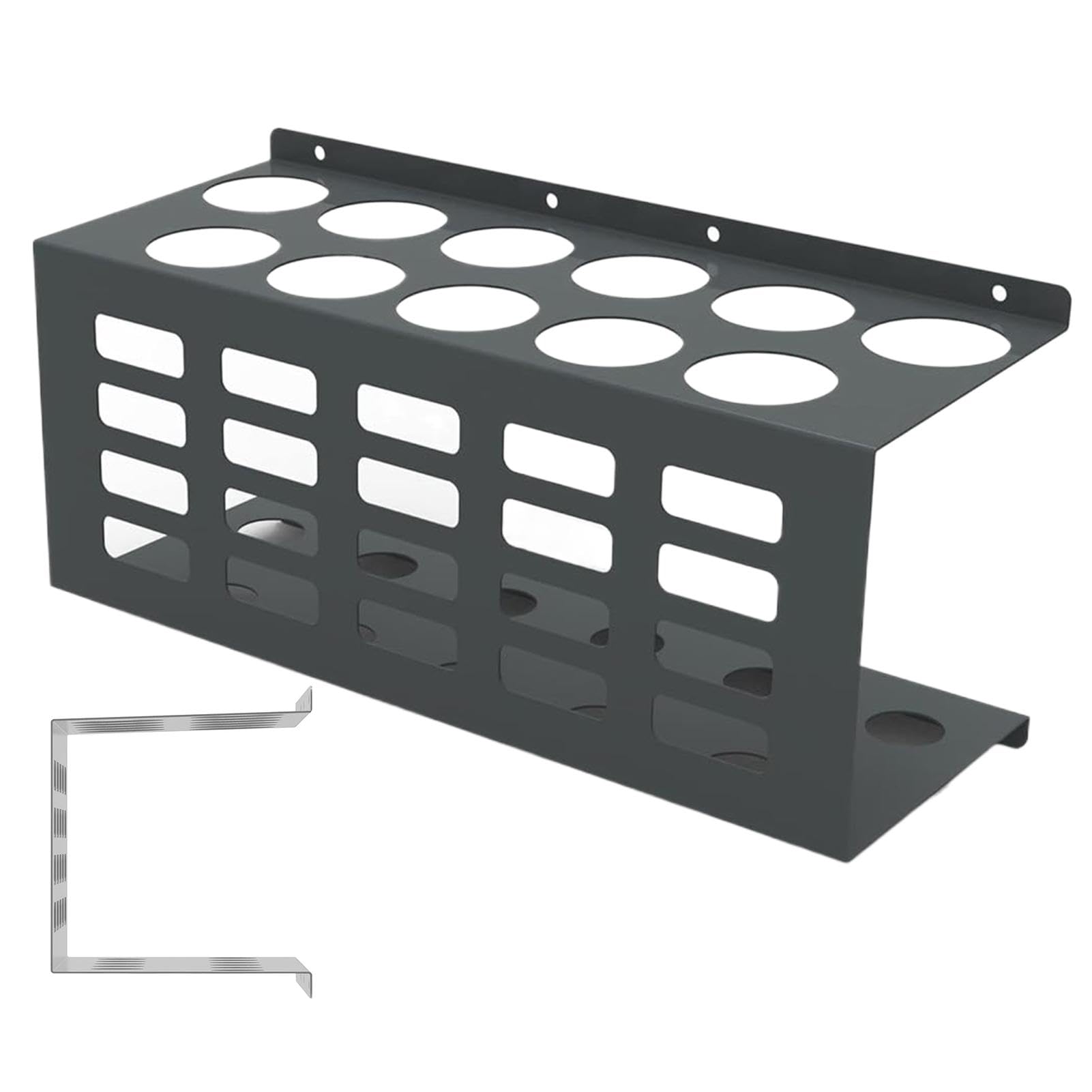 Plateau pour tubes de calfeutrage, support de rangement pour tubes en silicone, support mural pour tubes pour espace de travail, organisateur de support pour tubes de mastic de calfeutrage à la main
