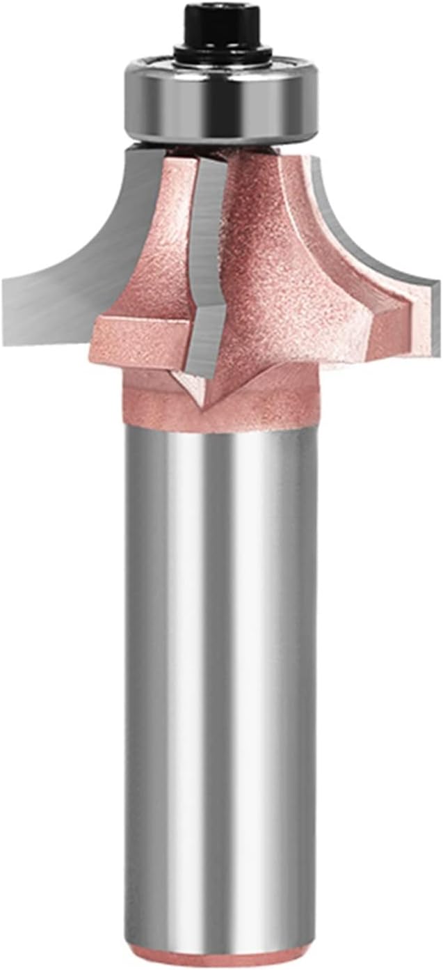 Corner Round Woodworking Milling Cutter Trimming Cutter Edge Trimmer 4 Teeth Wood Router Bit (Cutting Edge Length : 12X5I8)