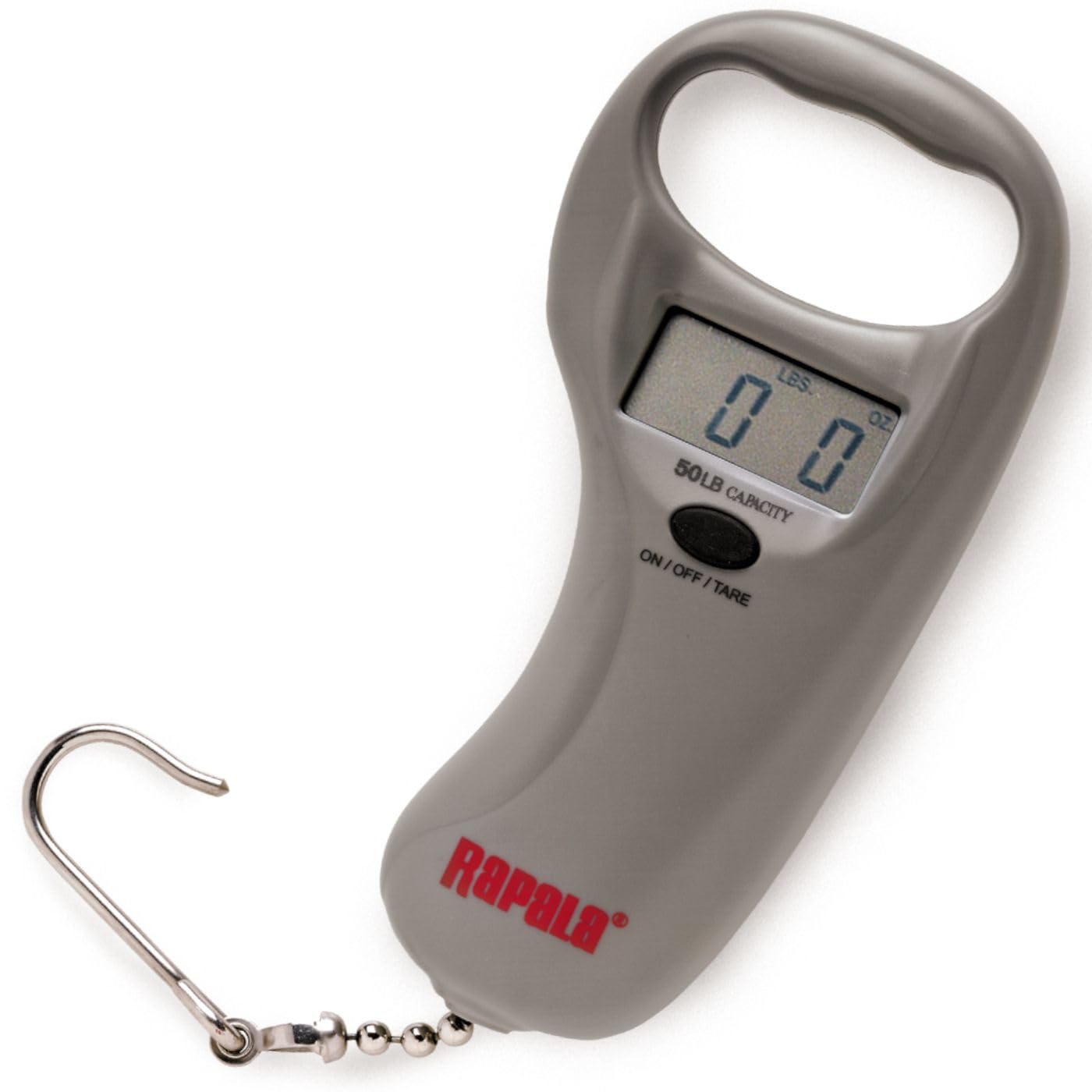 Rapala - Báscula digital Sportsman Digital Scale - Accesorios de pesca para pesar peces - Peso máximo 25 km - Pantalla fácil de leer - Pantalla kg y lb - Larga duración - Ganchos de acero inoxidable