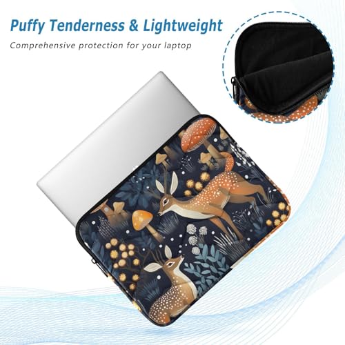 Funda para portátil 13-14 pulgadas Colorful Deers Mushrooms miniatura 5