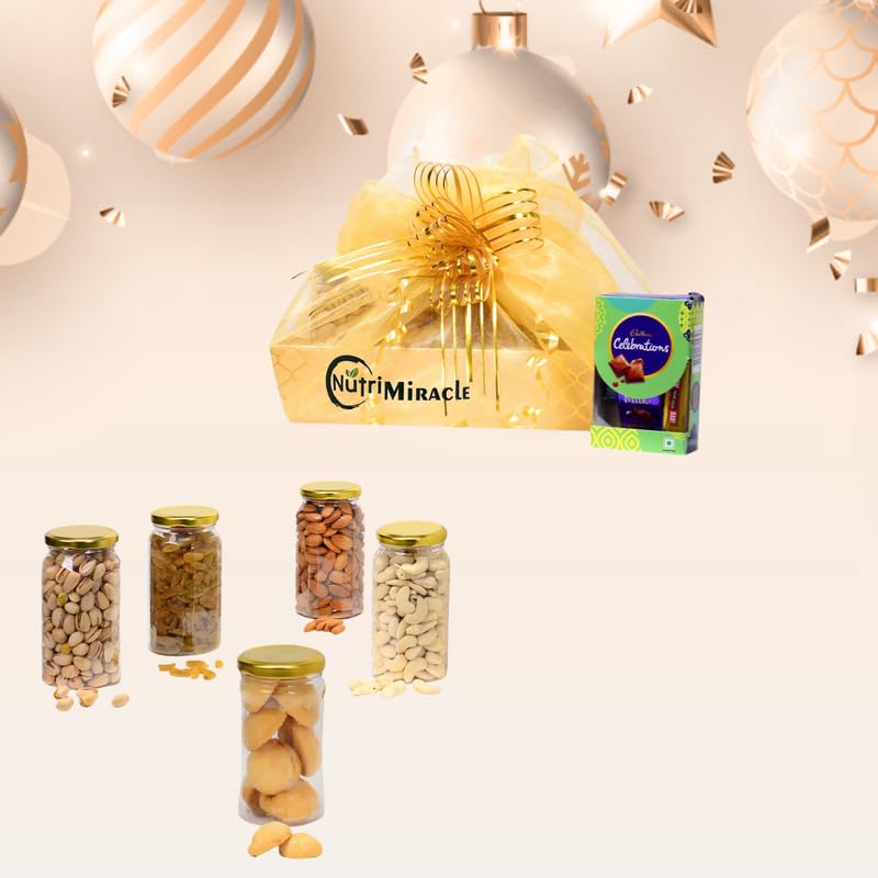 Image of NUTRI MIRACLE Winter Gift Hamper | Dry Fruits Box for Festive Gatherings and Gifting