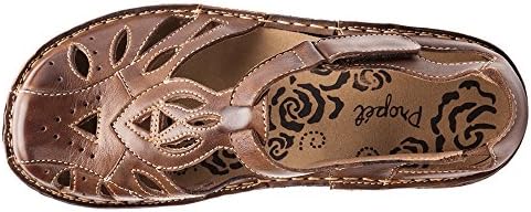Propét Womens Jenna Cut-Out T-Strap Flats Casual - Brown - Size 8 2E | Image 5