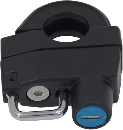 Miniatura 3 de HDBUBALUS Cerradura de casco de motocicleta universal para manillar de 7/8 pulgadas 0.866 in compatible con Harley Sportster XL 883 1200 48 Cafe