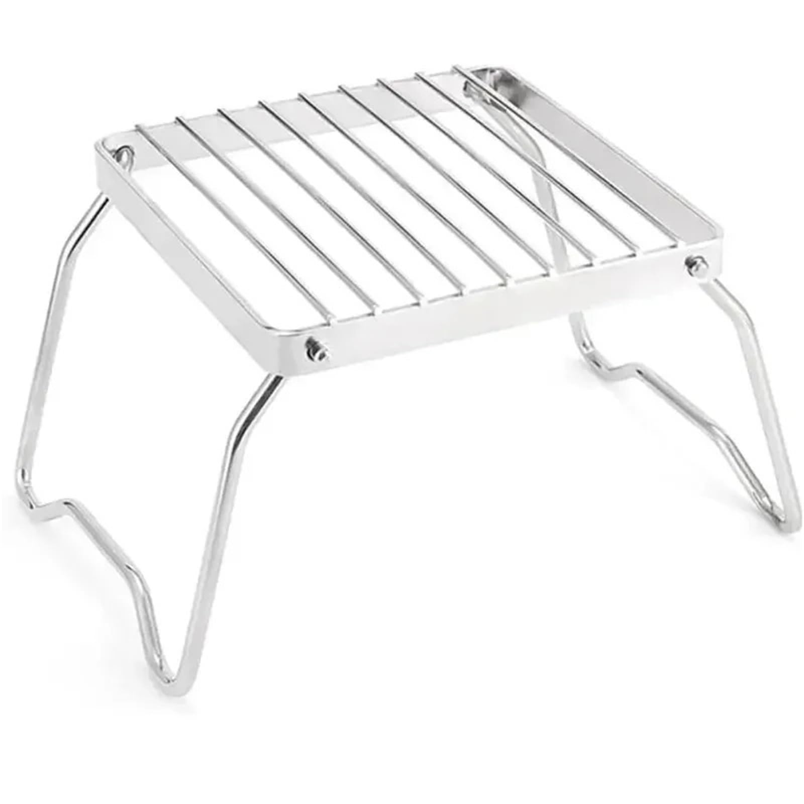 Portable Stove Rack Camping Folding Grill Outdoor BBQ Grill Grate Portable Stainless Steel Gas Stove Stand Barbecue Rack Set Pot Holder For Cooking