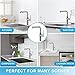 CREA Kitchen Faucets with Pull Down Sprayer, Bar Sink Faucet Brushed Nickel with Magnetic Docking, Commercial Modern Faucet rv Kitchen Sink Faucet