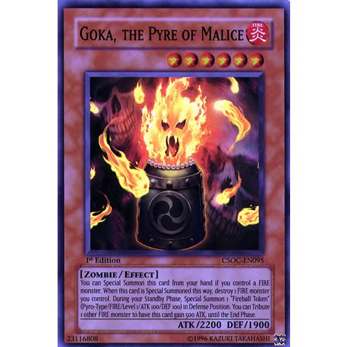 Yu-Gi-Oh! Goka, The Pyre Of Malice - CSOC-EN095 Super Rare Single Card | Crossroads Of Chaos Unlimited Edition - View #3