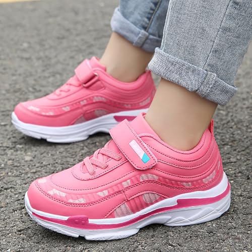 IWIHMIV Kids Athletic Shoes Girls Non Slip Tennis Shoes Lightweight Boys Casual Sports Sneakers4