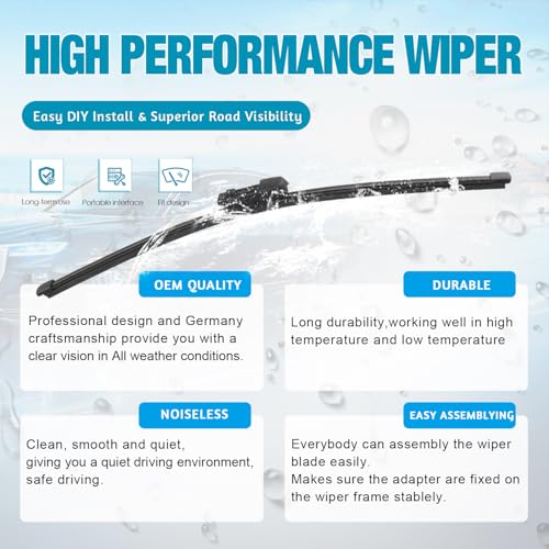Image of VTOGOI Original Factory Quality Rear Windshield Wiper Blades Replacement For Volkswagen Atlas 2018-2022,Easy To Install 12 inch(Pack of 1)