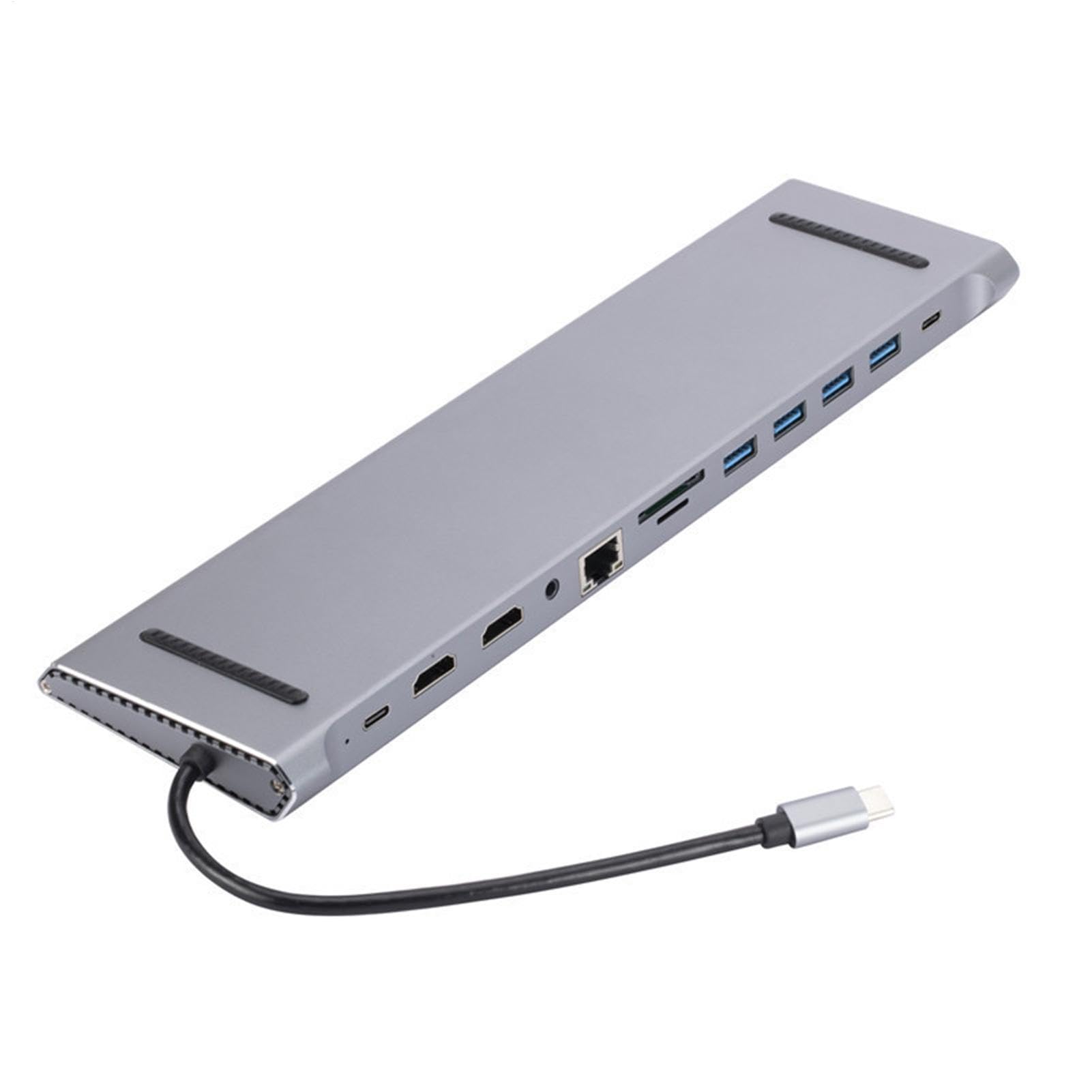 Stazione Dock per Laptop Dock per Computer, Divisore USB, Adattatore ed | Adattatore Multiporta Hub Dongle Type-C per Laptop Notebook PC Tablet Smartphone e Dispositivi