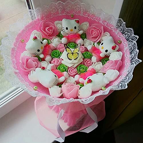 SATYAM KRAFT 50 Pcs Artificial Foam Rose Fake Flowers Water Floating