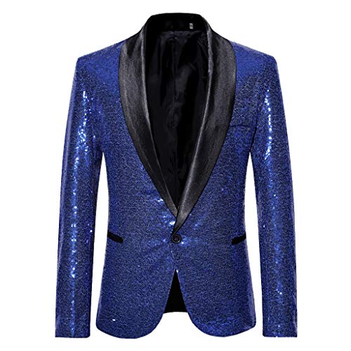 Veste à paillettes pour homme pour soirée chic et look moderne décontracté