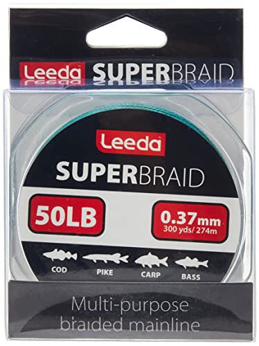Ligne de pêche Leeda Super Braid haute résistance bobine 300 yards