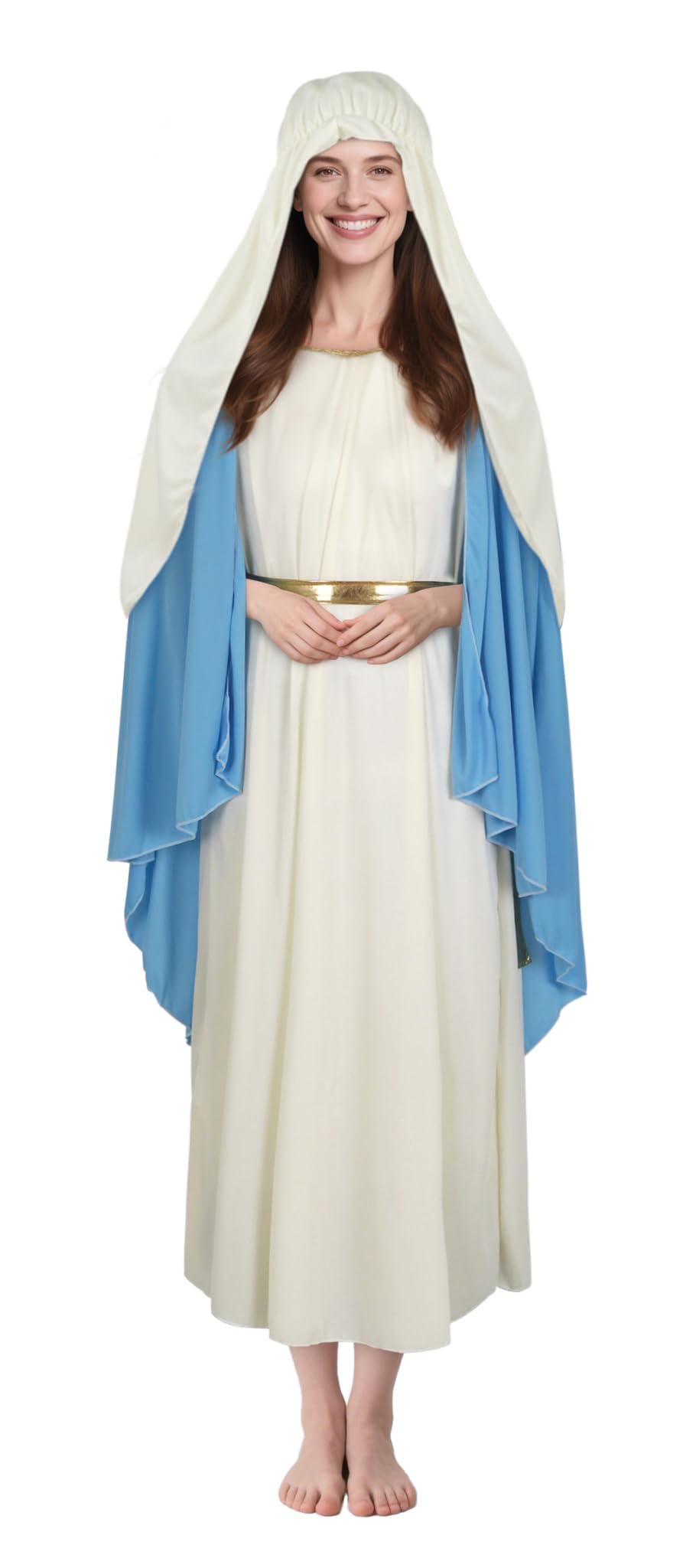 HOMELEX Virgin Mary Costume Adult Robe For Women Easter Halloween Cosplay
