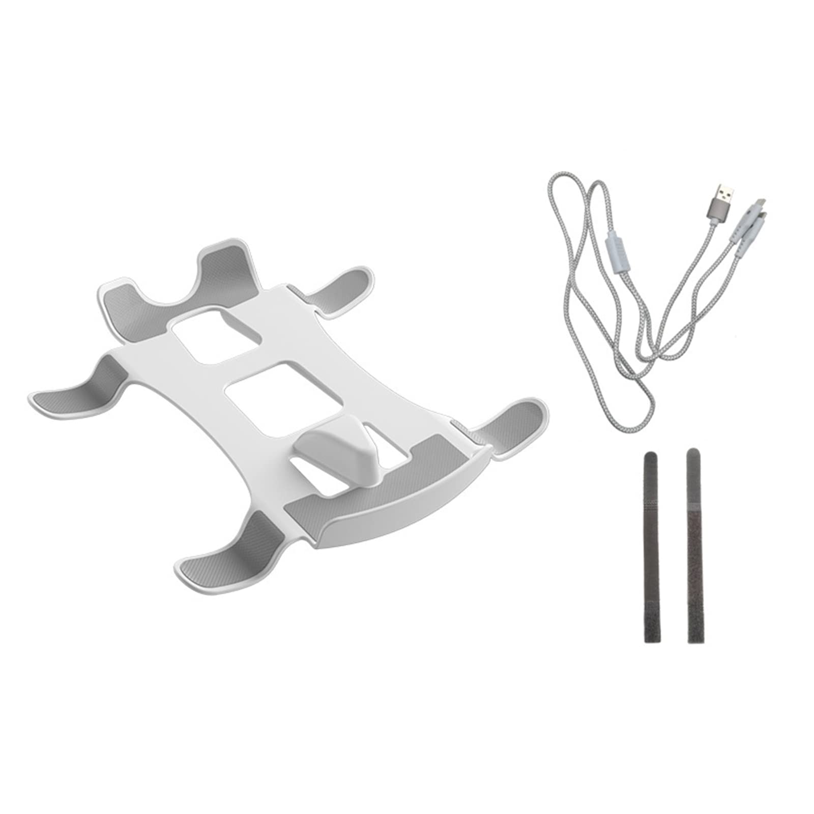 CHENZILIN VR Stand Rack for PS VR2 Headset Controller Mount Storage Rack with Type-c Charge Cord 2 Belts Game Accessories
