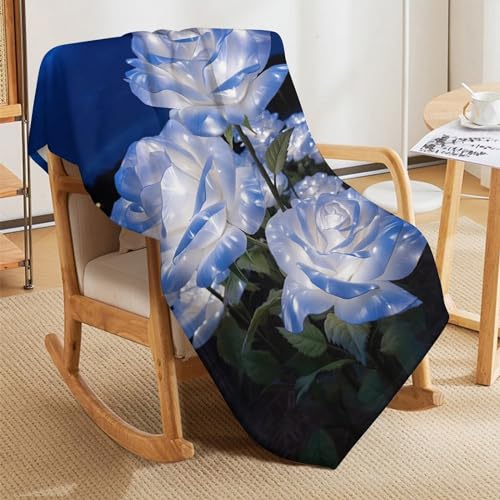 Couverture super douce et moelleuse fleur pour moments cocooning - 8