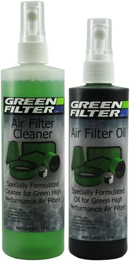 Green Filter 2000 Green High Performance Air Filter Recharge Oil and Cleaner Kit