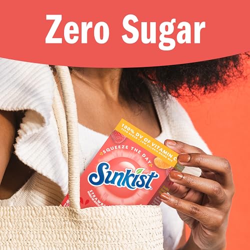 Image of Singles To Go! Sunkist Drink Mix, Strawberry Tangerine, 72 Packets