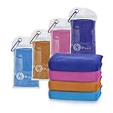 Mantiene el frío: la toalla se mantiene fría hasta 3 horas (dependiendo de las condiciones). La toalla de refrigeración es perfecta para personas que sufren de efectos secundarios del estrés por calor, sofocos y pacientes que necesitan terapia de frío después de operaciones, cirugías. La tecnología de tejido de fibra superabsorbente de la toalla de malla regula el agua en el interior y garantiza la retención de agua.