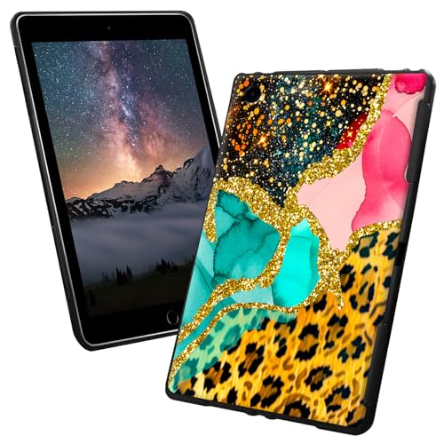 for iPad 9th Generation Case for iPad Case 8th/7th Generation 10.2 inch with Marble Leopard Print Pattern Style Design Slim Soft Lightweight TPU Rubber Shock Proof Protective Tablet Cover