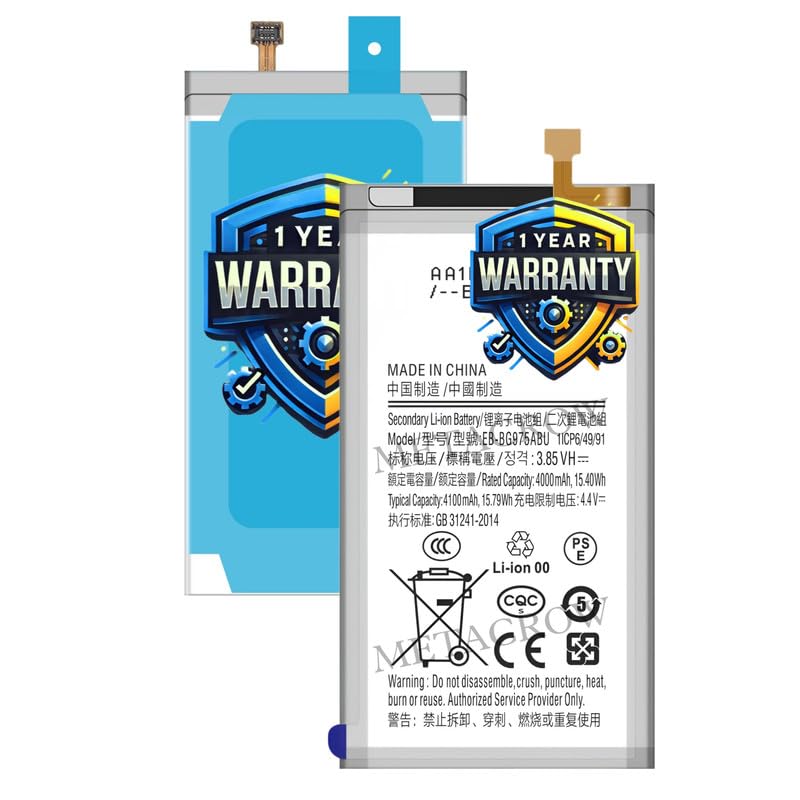 Image of Original EB-BG975ABU Battery Compatible for Samsung Galaxy S10+ | S10 Plus - (4100mAh) - 1 Year Warranty JK1