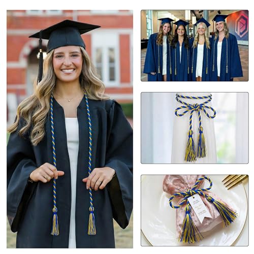 Image of GraduationMall Graduation Honor Cord 68 inch RoyalGold