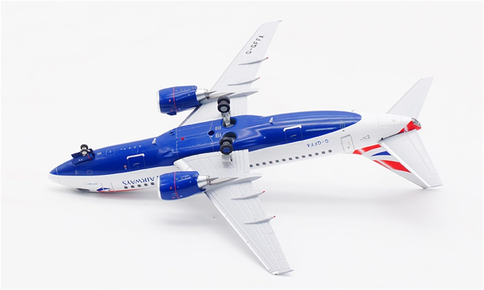 Repliki modeli samolotów 15CM w skali 1/200 replika samolotu ze stopu dla British Airways B737-500 G-GFFA bardzo szczegółowy wykończony model samolotu miniaturowy model samolotu