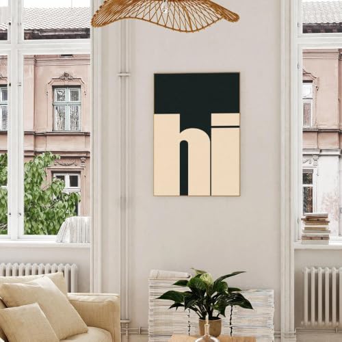 Impression d'art moderne géométrique sur toile de qualité supérieure avec cadre - 2