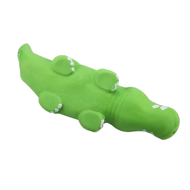 Foto 5 de 8 de Juguete masticable para cocodrilo de látex con Sonido chirriante, para Mascotas y Gatos