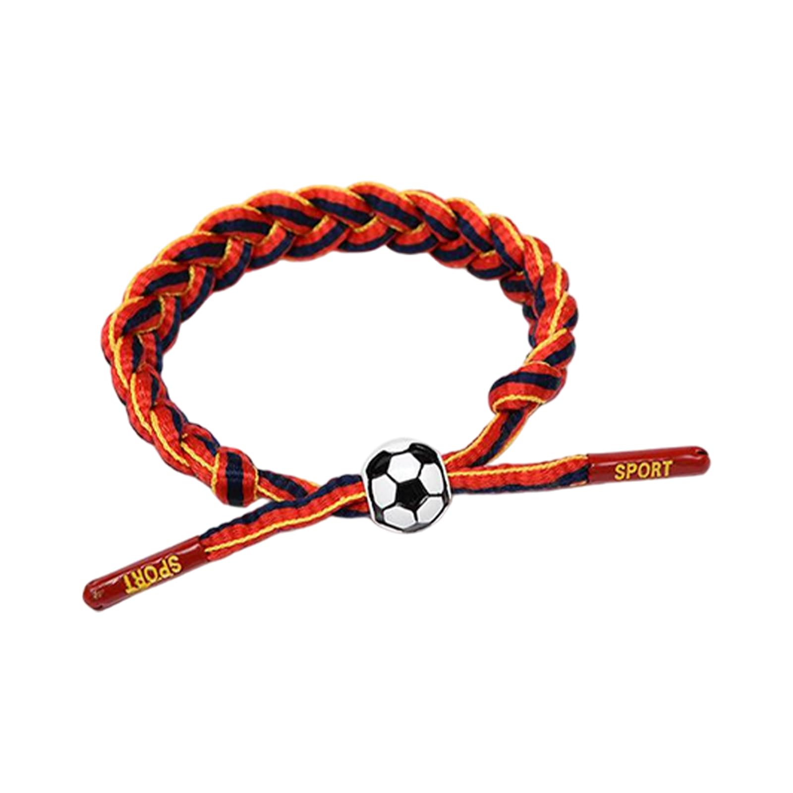 Football Cup of 2026 Bracelet Soccer Bracelets, Adjustable Braided Football Bracelet Stylish Soccer Fans Accessories for Men Women Boys Girls Team Gifts A07