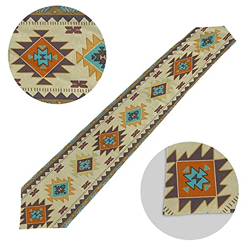 Aztec Southwest Table Runner 13X70 Inch With Ethnic Style Design Geometric Table Runners Dresser Scarves Table Setting Decor For Garden Farmhouse Wedding Party Holiday Dinner Home #TOP4