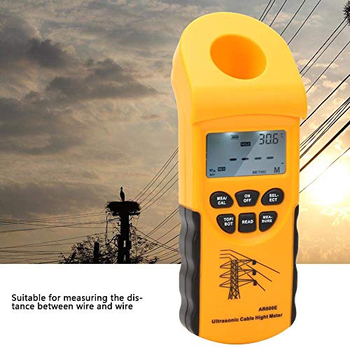 Ultraschall Entfernungsmesser Kabelhöhenmessgerät 0,5% ±2d AR600E Hohe Genauigkeit 6 Kanal Kabelmessgerät mit LCD Display