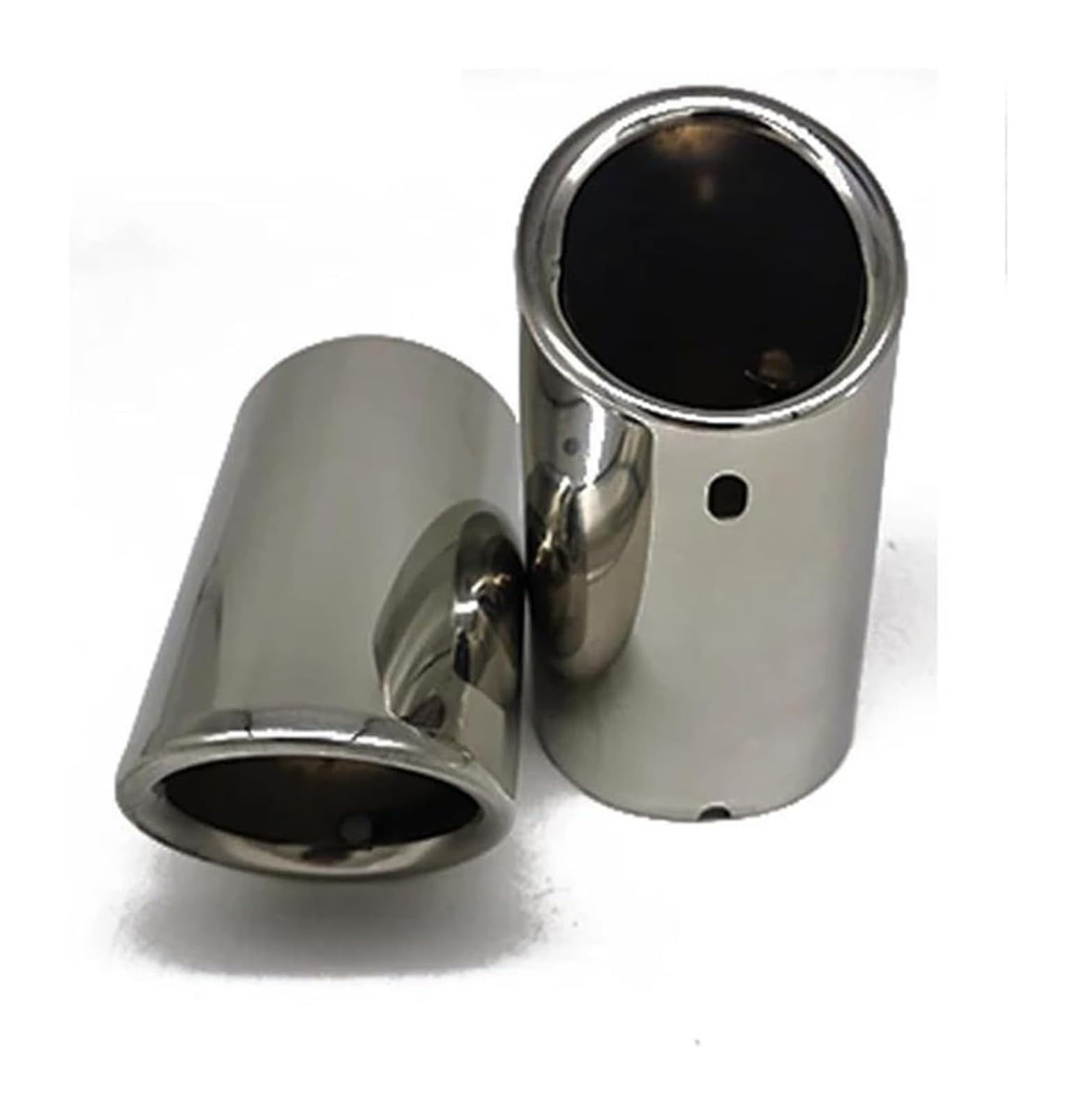 Tubo de escape Audi A4 B8 A3 8V accesorios de estilo coche puntas de silenciador plata 2 uds 6