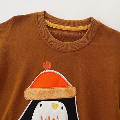 Bumeex Toddler Boy's Kids Crewneck Pullover Sweatshirts 2-7Year3