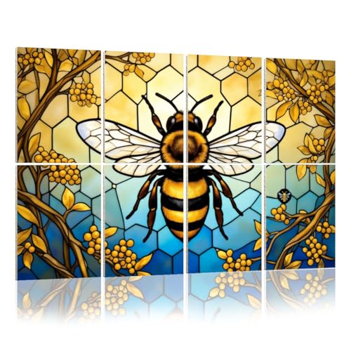 Pack de 8 Paneles Acústicos Decorativos Kanworse de Tela de Poliéster 48"x32" para Aislamiento Sonoro y Decoración de Pared miniatura 1