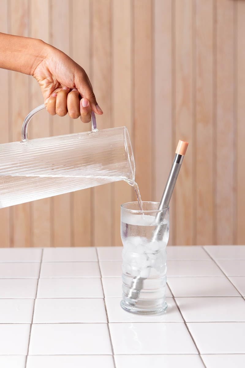 LifeStraw Sip 3-pak, słomka do picia ze stali nierdzewnej wielokrotnego użytku z 3 futerałami, usuwa mikroplastiki, bakterie i pasożyty do podróży i codziennego użytku