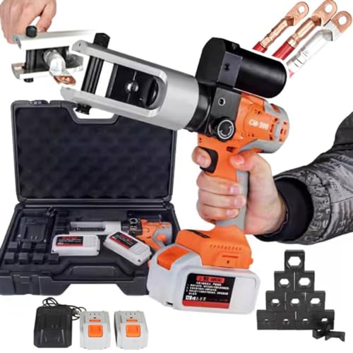 Alicate De Crimpagem Hidráulico Sem Fio Portátil - Adequado Para Terminais De Cobre E Alumínio - Fer