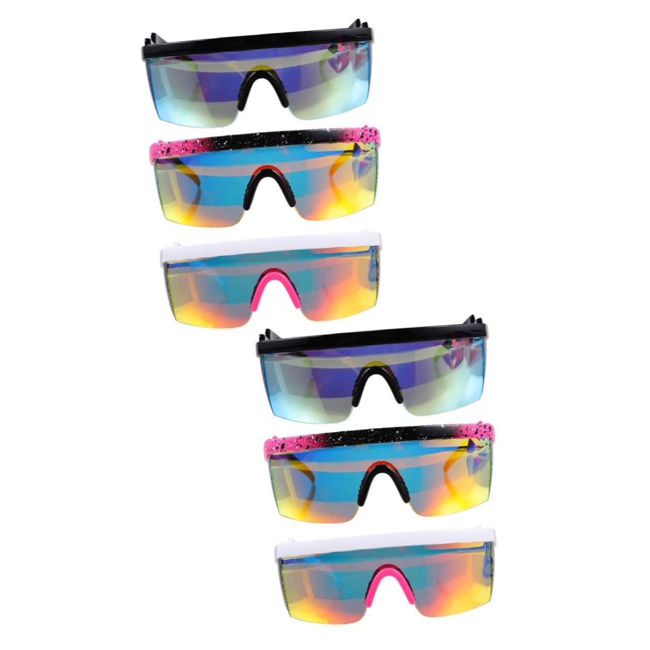 Abaodam 9 Pezzi Occhiali Da Sole Vintage Occhiali Da Esterno Occhiali Da Sci Occhiali Sportivi Occhiali Da Sole Sportivi Occhiali Da Equitazione Occhiali Da Sole Da Bicicletta PC Occhiali