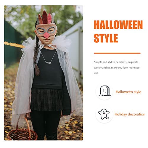 Nolitoy 6 Pcs Neck Boy Lovers Girl Female Clavicle Hip Punk Decors Unisex Gifts Pendant Halloween For Gothic Male Fashion Streetwear Necklace Hop Gift Teen Decorative Accessory Silver #TOP7