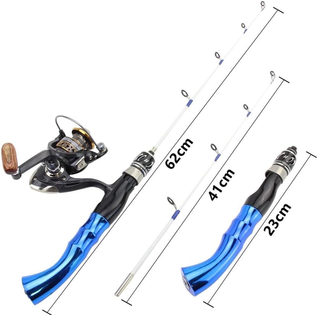Ice Fishing Rod Winter Fishing Rod Spinning Wheel Set Curved Handle Boat Rod Fishing Rod