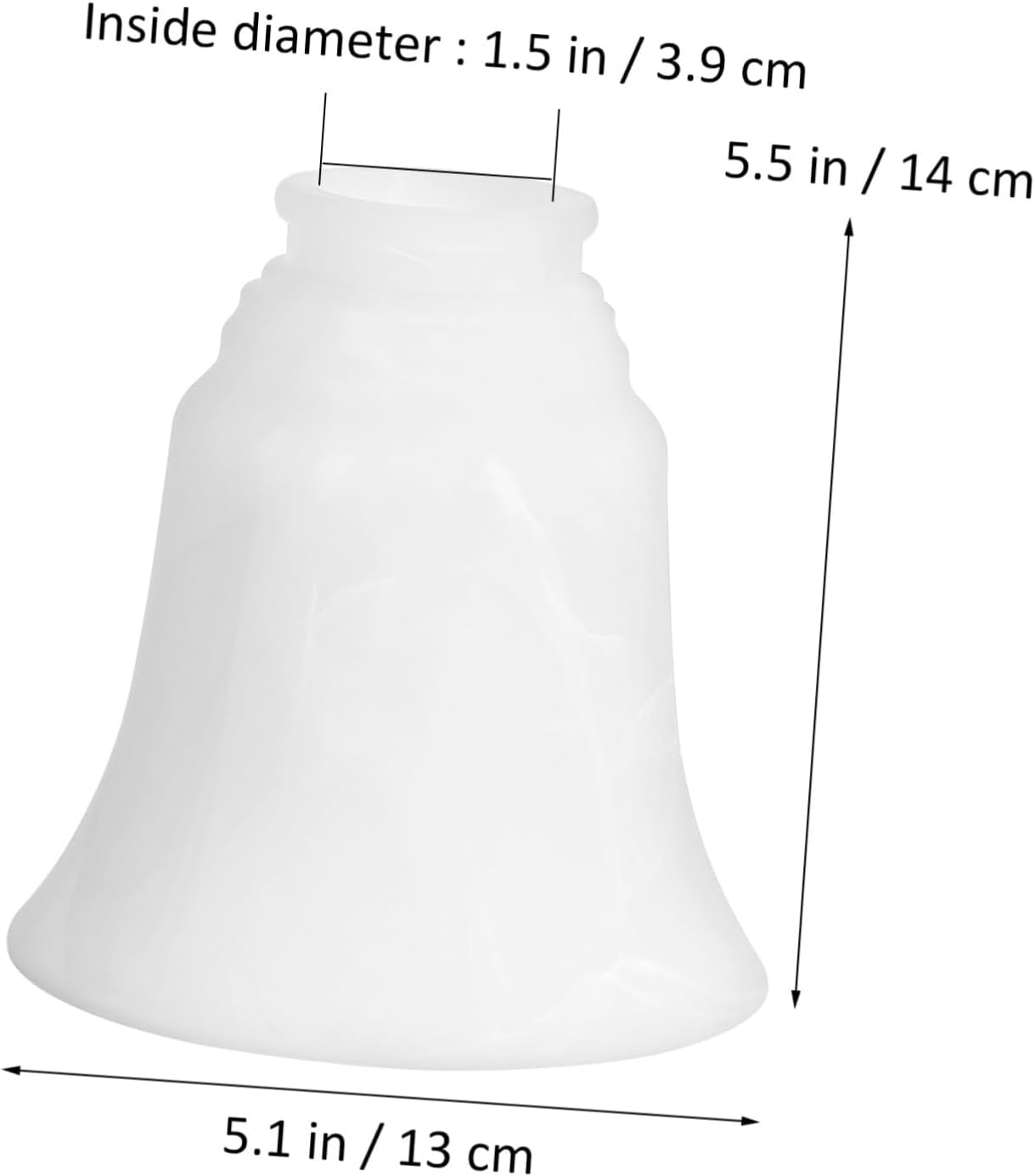 Alipis 4pcs Ceiling Light Shade Frosted Glass Lamp Shade Replacement for Ceiling Fan Globes Household